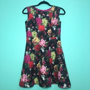 Baker by ted baker black floral dress